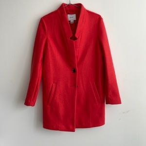 Single breasted wool coat